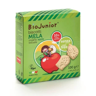 Galletas veganas ecológicas con manzana 10 meses+, 100 g, Germinal