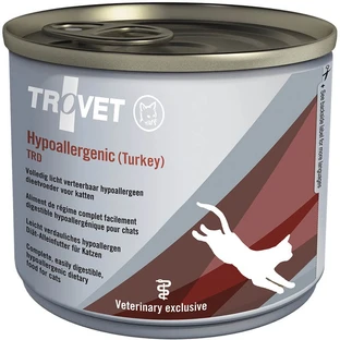 Comida húmeda con pavo para gatos Hypoallergenic Tro.Cat, 200 g, Trovet