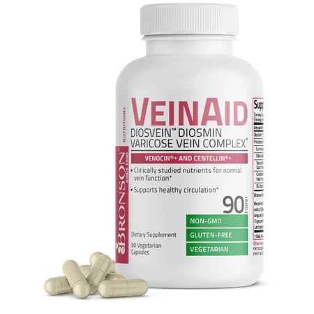 Complex for venous circulation VeinAid, 90 capsules, Bronson