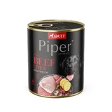 Natvoer voor volwassen honden met runderlever en aardappel, 800 g, Piper