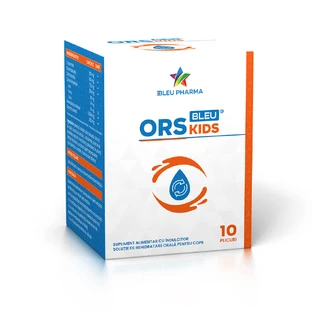Oral rehydration solution for children ORS Kids Bleu, 10 sachets x 5.5 g, Bleu Pharma