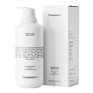 Crème corporelle apaisante à l'urée, 400 ml, Transparent Lab