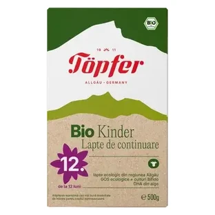 Bio Kinder Organic Milk Powder from 12 months, 500 g, Topfer