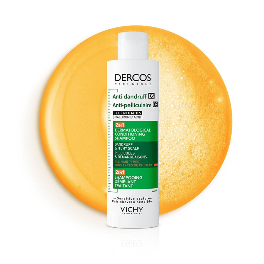 Vichy Dercos Shampoo und Spülung 2in1 Anti-Schuppen-Spülung 390ml