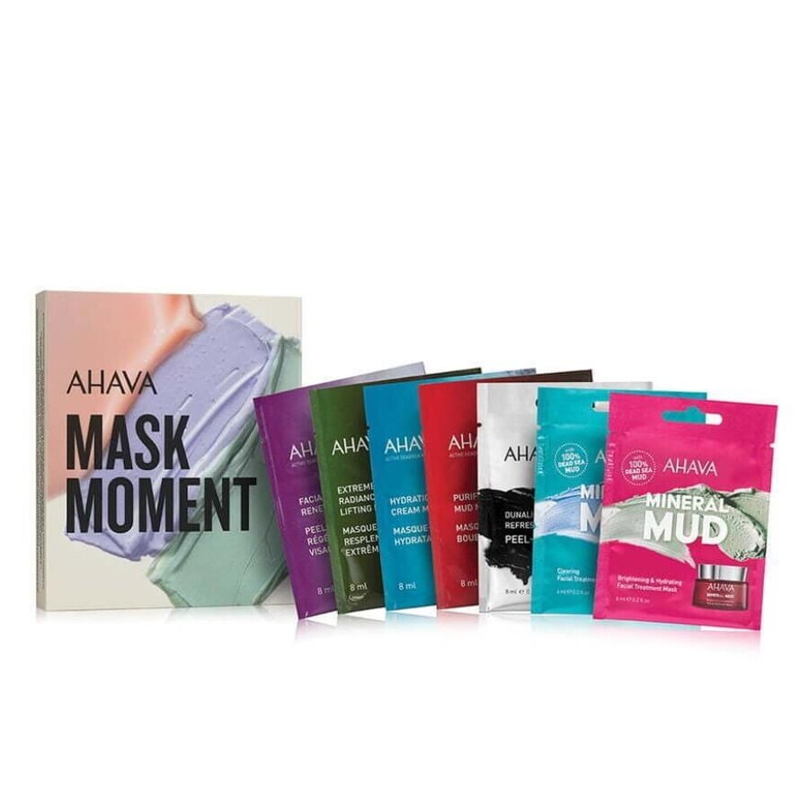 Ahava Kit 7 Masks, Kit 7 Masti Pentru Fata