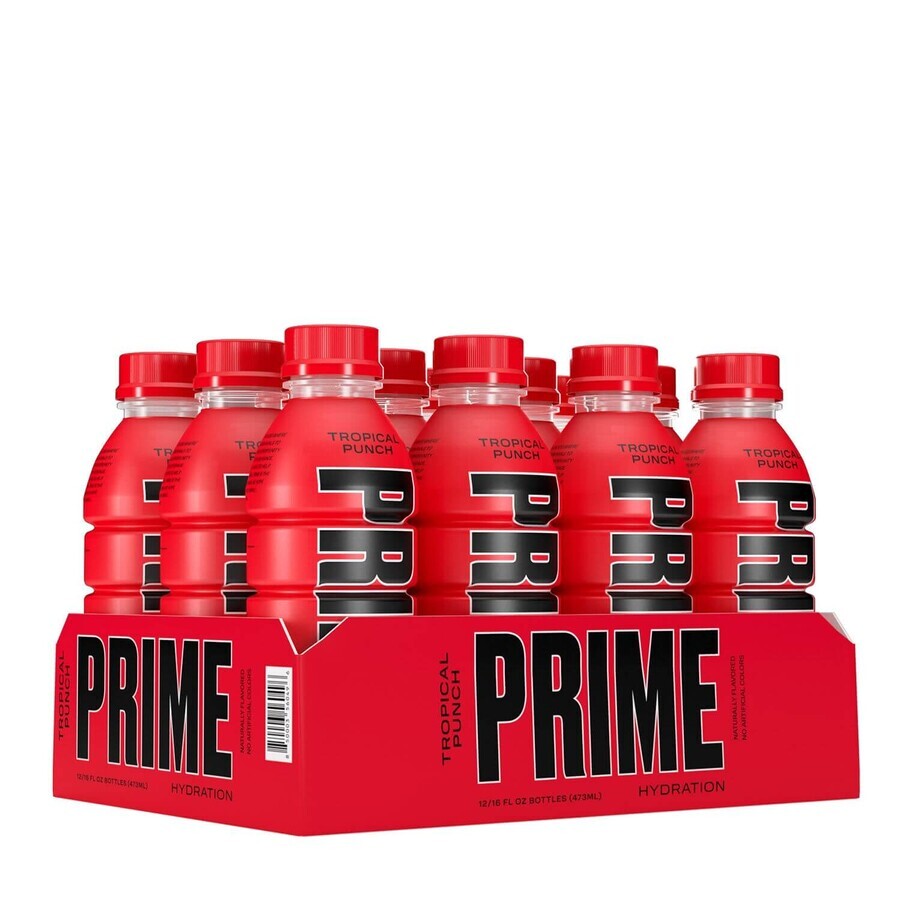 Prime By Logan Paul X Ksi Ksi Hydration Drink Usa Tropical Punch, boisson de réhydratation à l'arôme de punch aux fruits tropicaux, 500 ml