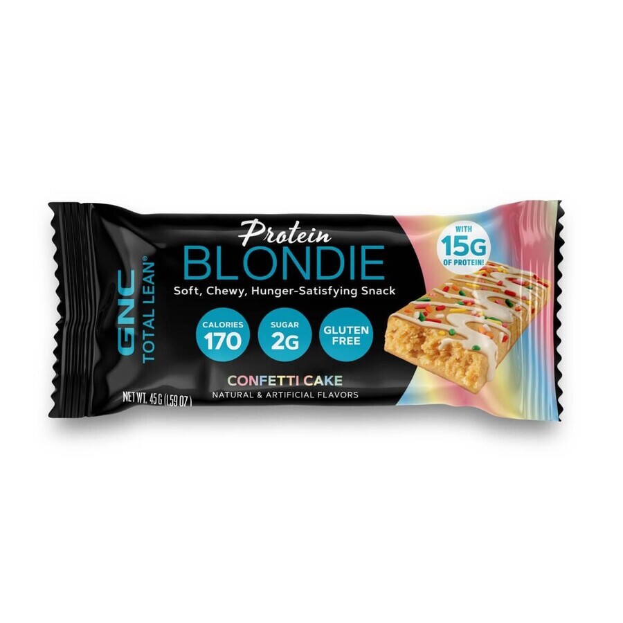 Gnc Total Lean Protein Pastel Blondie Confetti, Pastel Blondie Sabor Chocolate Blanco Confetti, 45 G