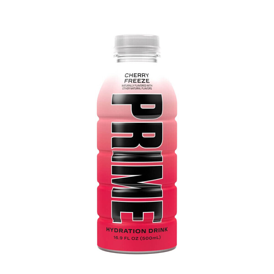 Prime By Logan Paul X Ksi Ksi Bebida Hidratante Usa Cherry Freeze, Bebida Rehidratante Sabor Cereza, 500 Ml