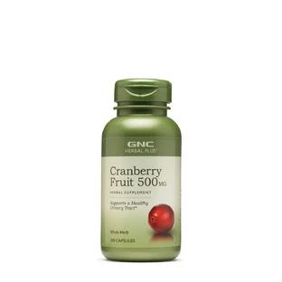 Gnc Herbal Plus Cranberry Fruit 500 Mg, Cranberry Fruit Extract, 100 Cps