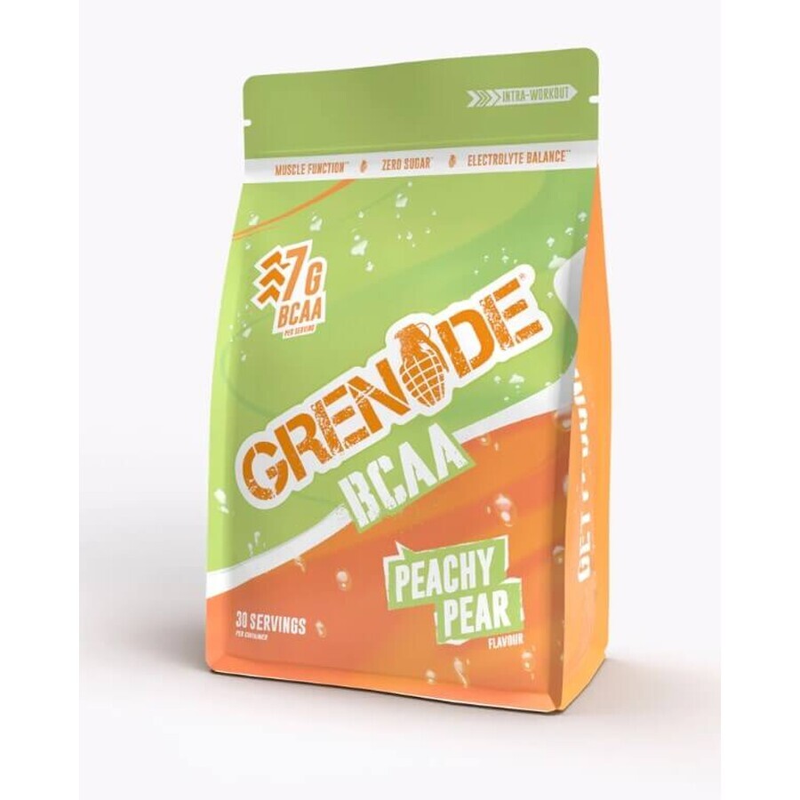 Grenade Bcaa Bcaa Peachy Pear, Bcaa Amino Acid Formula with Peach and Pear Flavor, 390 G