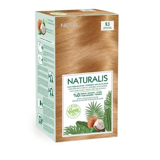 Tinte vegano sin amoniaco, Rubio claro dorado 9.3, Naturalis, Neva, 150 ml