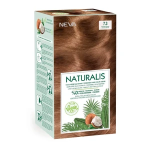 Ammoniakvrije veganistische haarkleuring, Blond Caramel 7.3, Naturalis, Neva, 150 ml