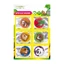 Set von 6 Anti-Mücken-Aufklebern für Kinder, mit Citronella-Duft, amnimales Muster, MosquitNo, 5,4 gr