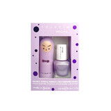 Children's gift set lip balm with marshmallow scent & water-based nail polish with currant scent, Inuwet, 2 pcs