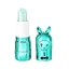 Kinder-Lippenbalsam mit Glitter, Türkis, mit Cupcake-Geschmack, Inuwet, 3,5 gr