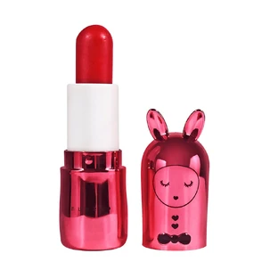 Bálsamo labial infantil con purpurina, Rojo, con fragancia de manzana, Pomme d'Amour, Inuwet, 3,5 gr