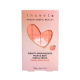 Effervescent chocolate-shaped bath effervescent tablet with peach flavor, Inuwet, 200 gr