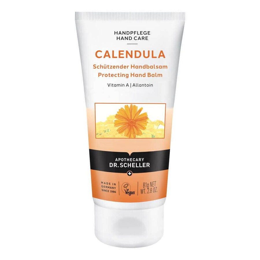 Crème protectrice pour les mains - Baume à l'extrait de souci, Dr Scheller, 75 ml