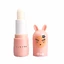 Bálsamo labial infantil, Rosa claro, con fragancia de melocotón, Bunny Island, Inuwet, 3,5 gr