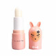 B&#225;lsamo labial infantil, Rosa claro, con fragancia de melocot&#243;n, Bunny Island, Inuwet, 3,5 gr