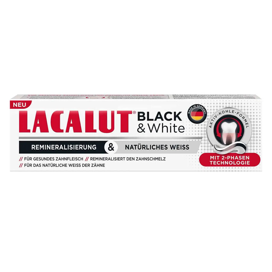 Acquista Dentifricio Lacalut bianco e nero Dentifricio Lacalut bianco e nero