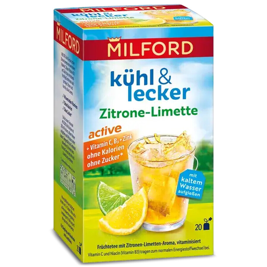 Milford Lemon & Lime Iced Tea 20x2,25g