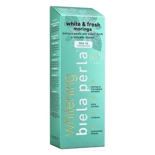 Witte parel en verse moringa, tandpasta
