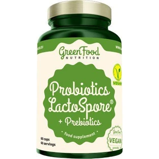 GreenFood Nutrition Probiotic LactoSpore® Probiotiques + Prébiotiques 60 gélules