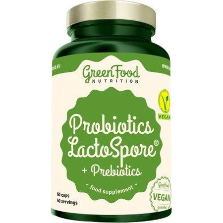 GreenFood Nutrition Probiotic LactoSpore® Probiotiques + Prébiotiques 60 gélules