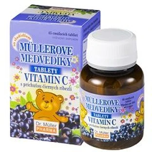 Dr.Muller Müller Teddyberen® met zwarte bessensmaak en vitamine C 45 tabletten