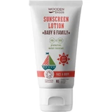 Wooden Spoon Lotion solaire pour le corps en tube Baby & Family SPF 50 150 ml