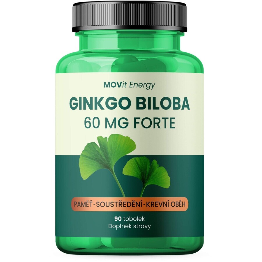 Movit Energy Ginkgo Biloba 60 mg Fuerte 90 cápsulas