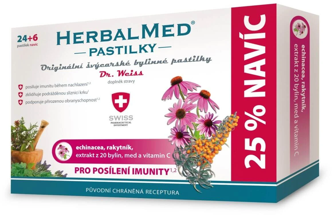 HerbalMed Lozenges for strengthening immunity - Dr.W. 30 lozenges