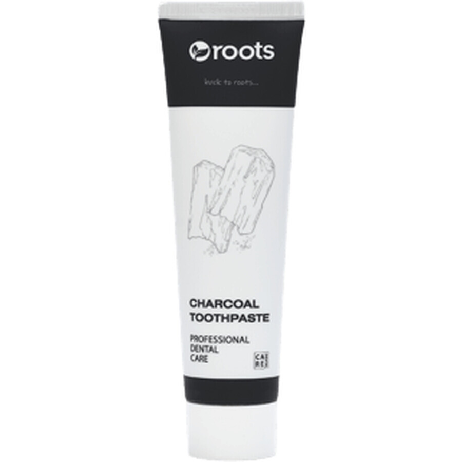Root charcoal toothpaste