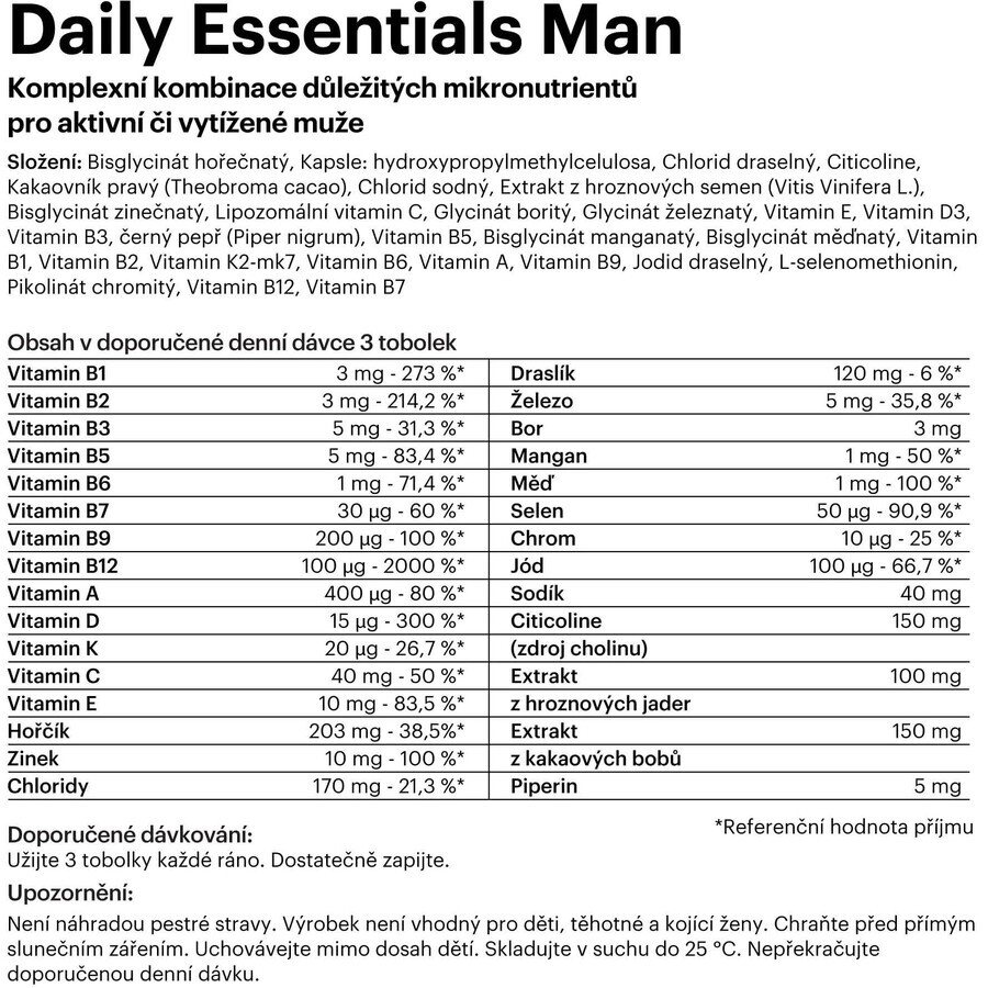 Flow Daily Essentials Mann 90 Kapseln