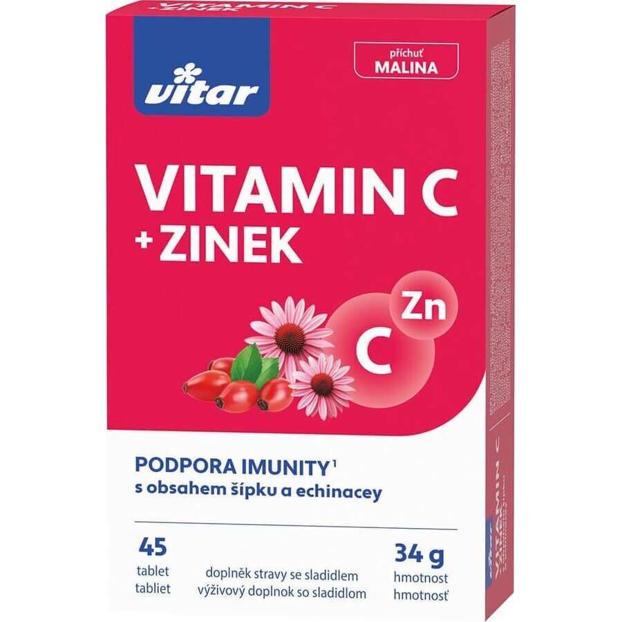 Revital Vitamina C + Zn + rosa mosqueta 45 comprimidos