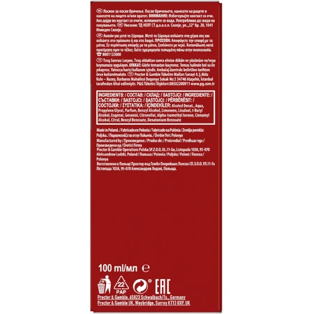 Original Old Spice Aftershave avec une saveur fraîche et épicée 100 ml