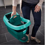Leifheit Profi Profi Mop + Profi Bucket Set con strizza gambe con ruote 2 pz. Leifheit Profi Profi Mop + Profi Bucket Set con strizza gambe con ruote 2 pz.