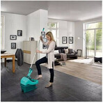 Leifheit Profi Profi Mop + Profi Bucket Set con strizza gambe con ruote 2 pz. Leifheit Profi Profi Mop + Profi Bucket Set con strizza gambe con ruote 2 pz.