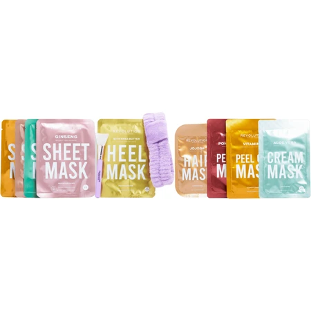 Revolution Skincare 12 Days Face, Body & Hair Adventskalender, 12er-Set