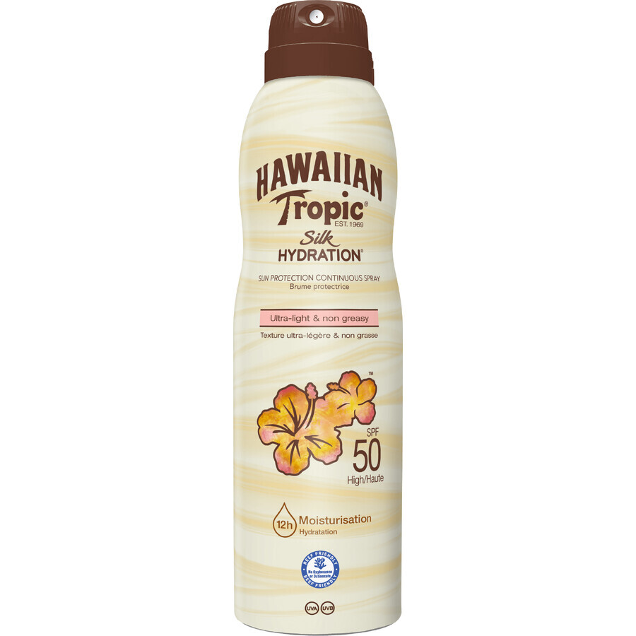 Hawaiian Tropic Spray idratante setoso SPF50 220 ml