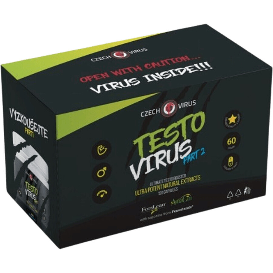 Tschechischer Testo Virus Teil 2, 120 Kapseln