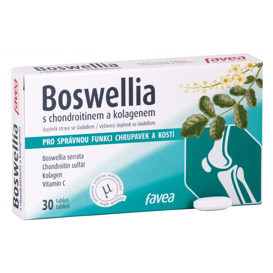 Favea Boswellia con condroitina e collagene 30 compresse