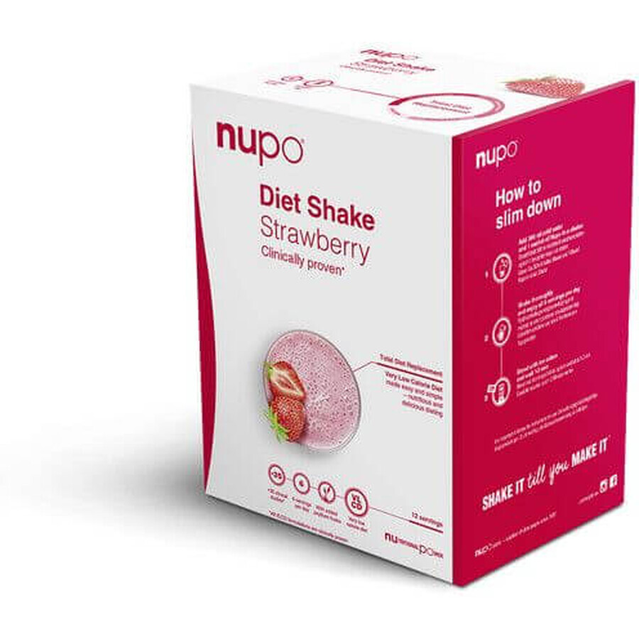 Nupo Diet Getränkepulver - Erdbeergeschmack 384 g