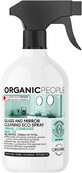 Organic People Eco spray per la pulizia di vetri e specchi, t&#232; bianco fermentato 500 ml