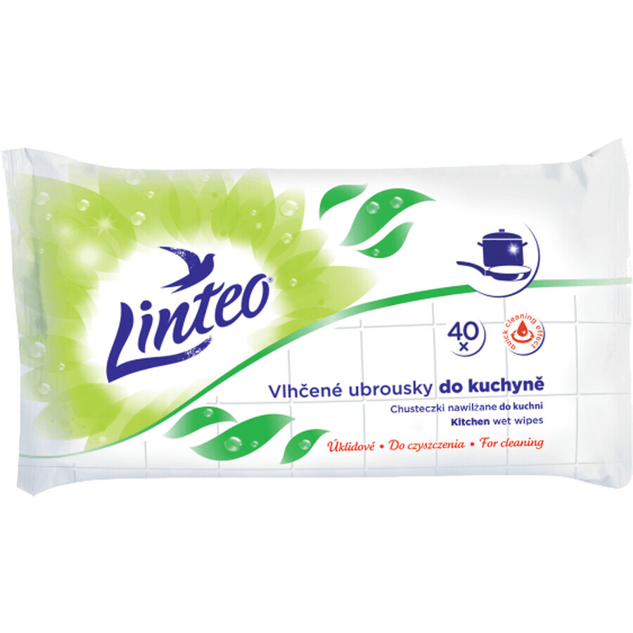 Linteo moistened kitchen towels. 40 pcs
