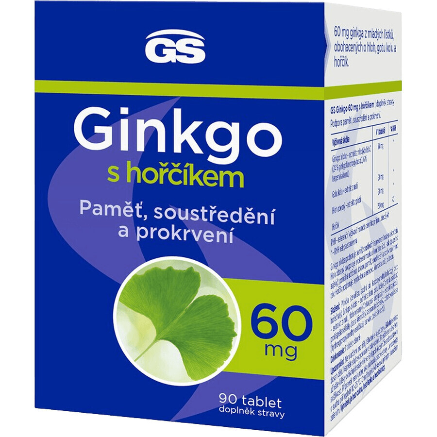 GS Ginkgo 60 mg with magnesium 90 tablets