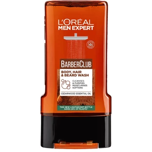 L'Oréal Paris Men Expert Barber Club Gel de ducha para cuerpo, cabello, barba y barba, 300 ml