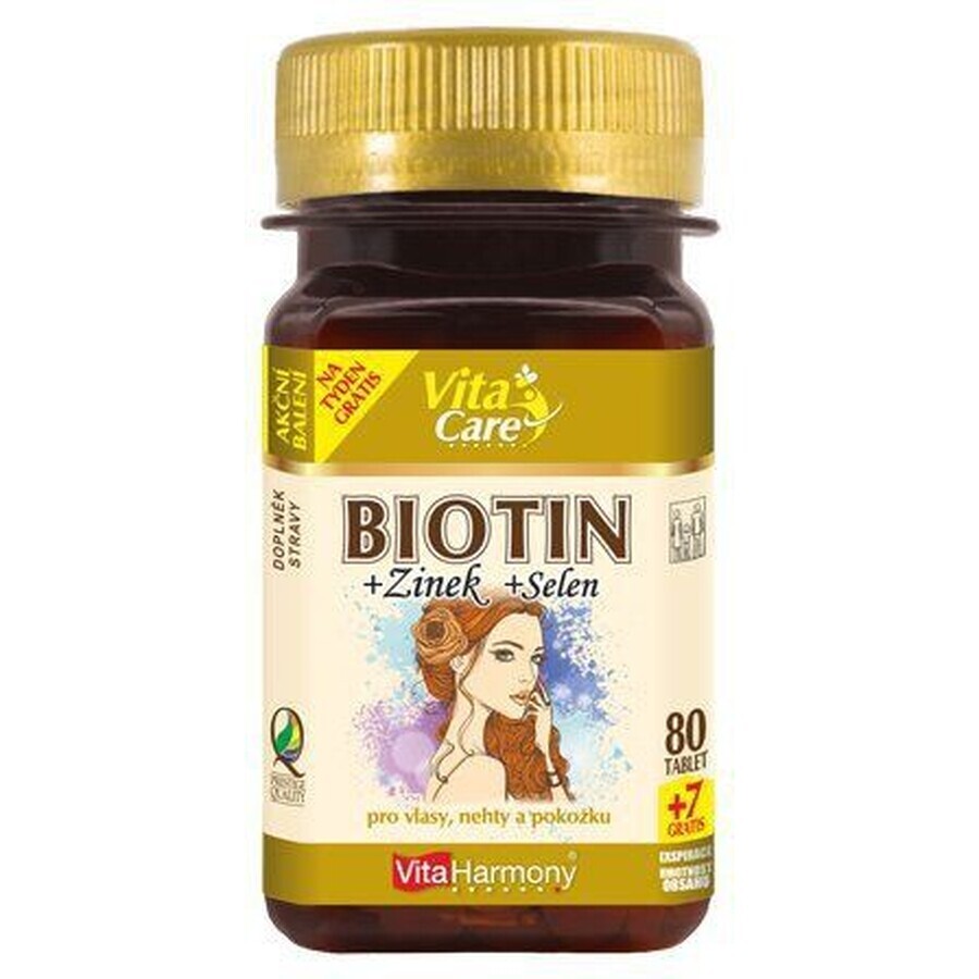 VitaHarmony Biotin 300 µg + Selenium + Zinc 87 tablets