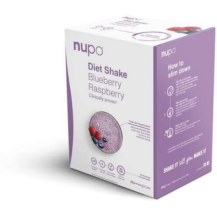 Nupo Diet drinking powder - blueberry and raspberry flavor 384 g